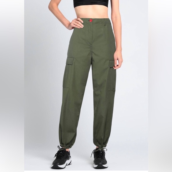 Kenzo Green Chinos for Effortless Style